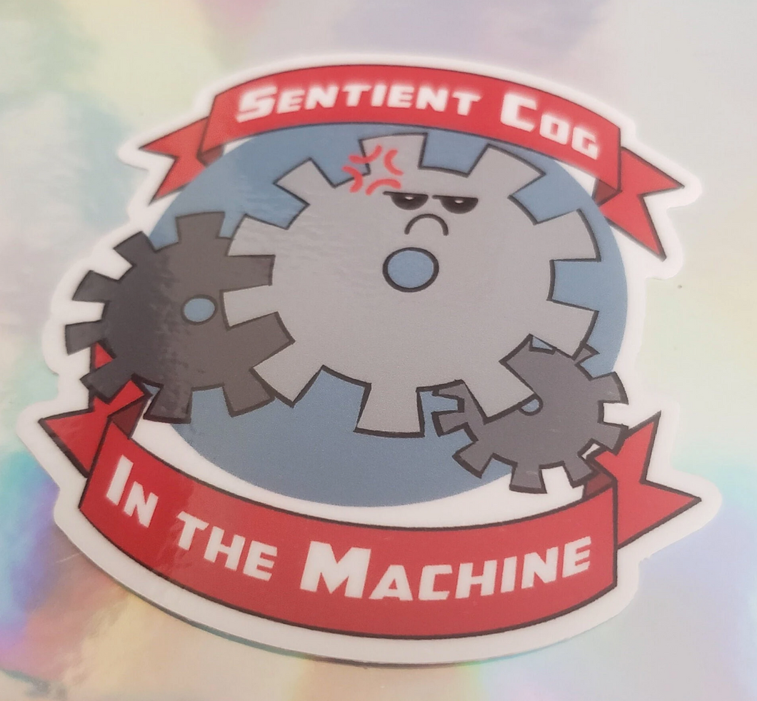 Sentient Cog Sticker