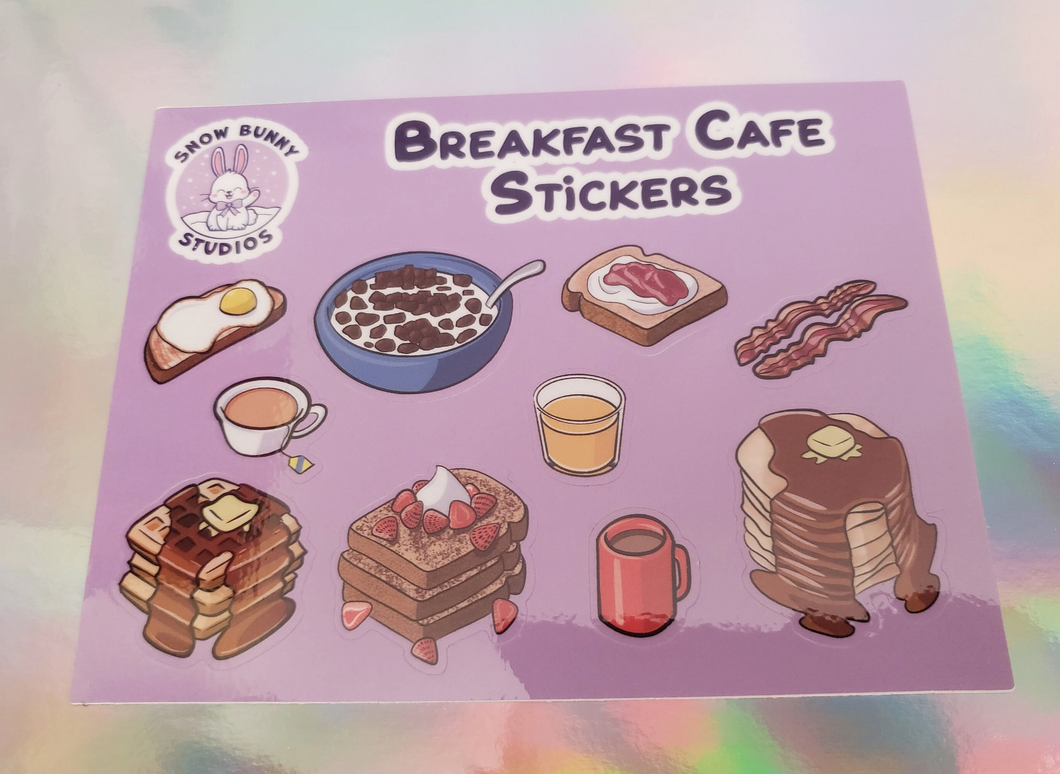 Breakfast Café Sticker Sheet